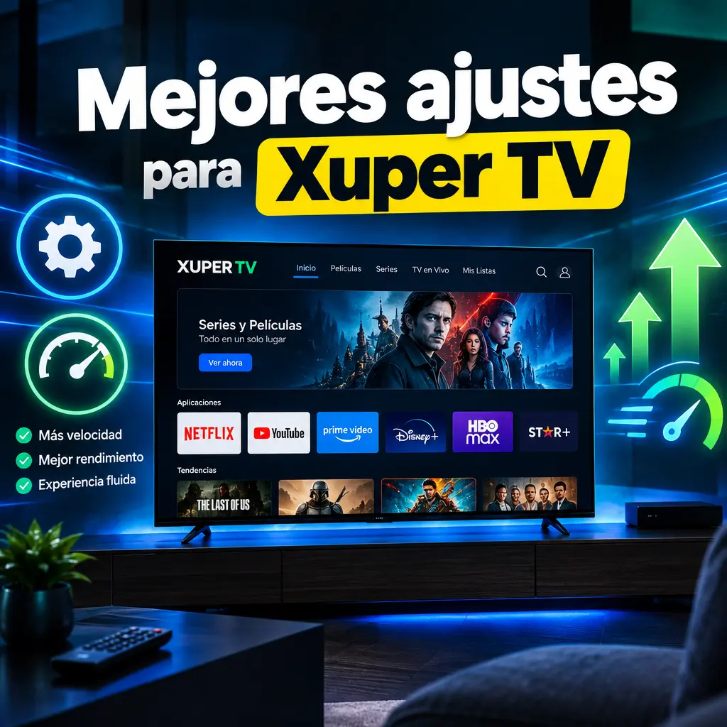 Mejores ajustes para el rendimiento de Xuper TV